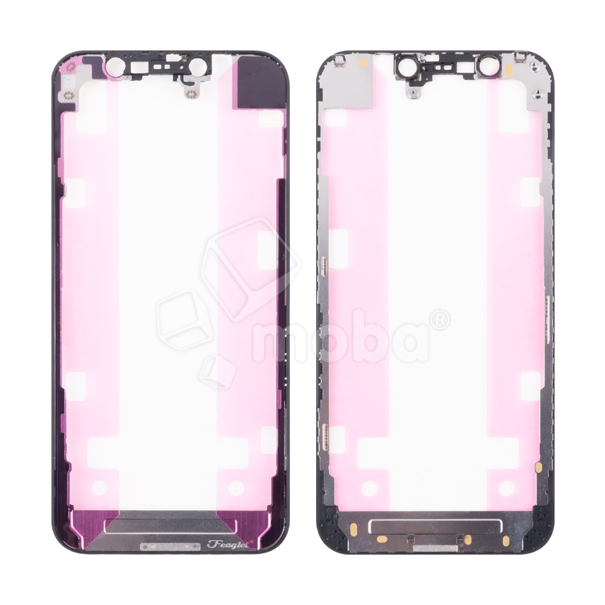 Рамка дисплея для iPhone 12 mini (A2399) Черный - OR (Feaglet)