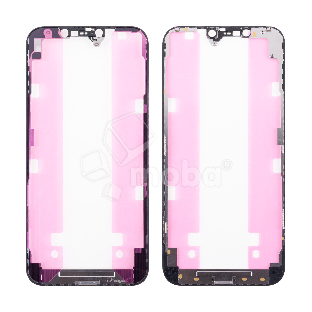Рамка дисплея для iPhone 12 Pro Max (A2411) Черный - OR (Feaglet)
