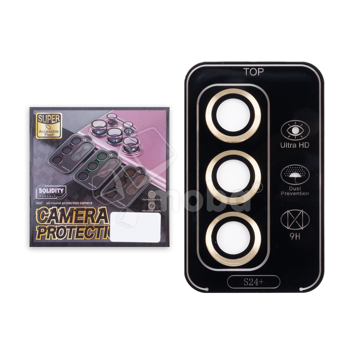 Защитное стекло линзы камеры для Galaxy Samsung S24+ (S926B) (комплект 3 шт.) Желтый