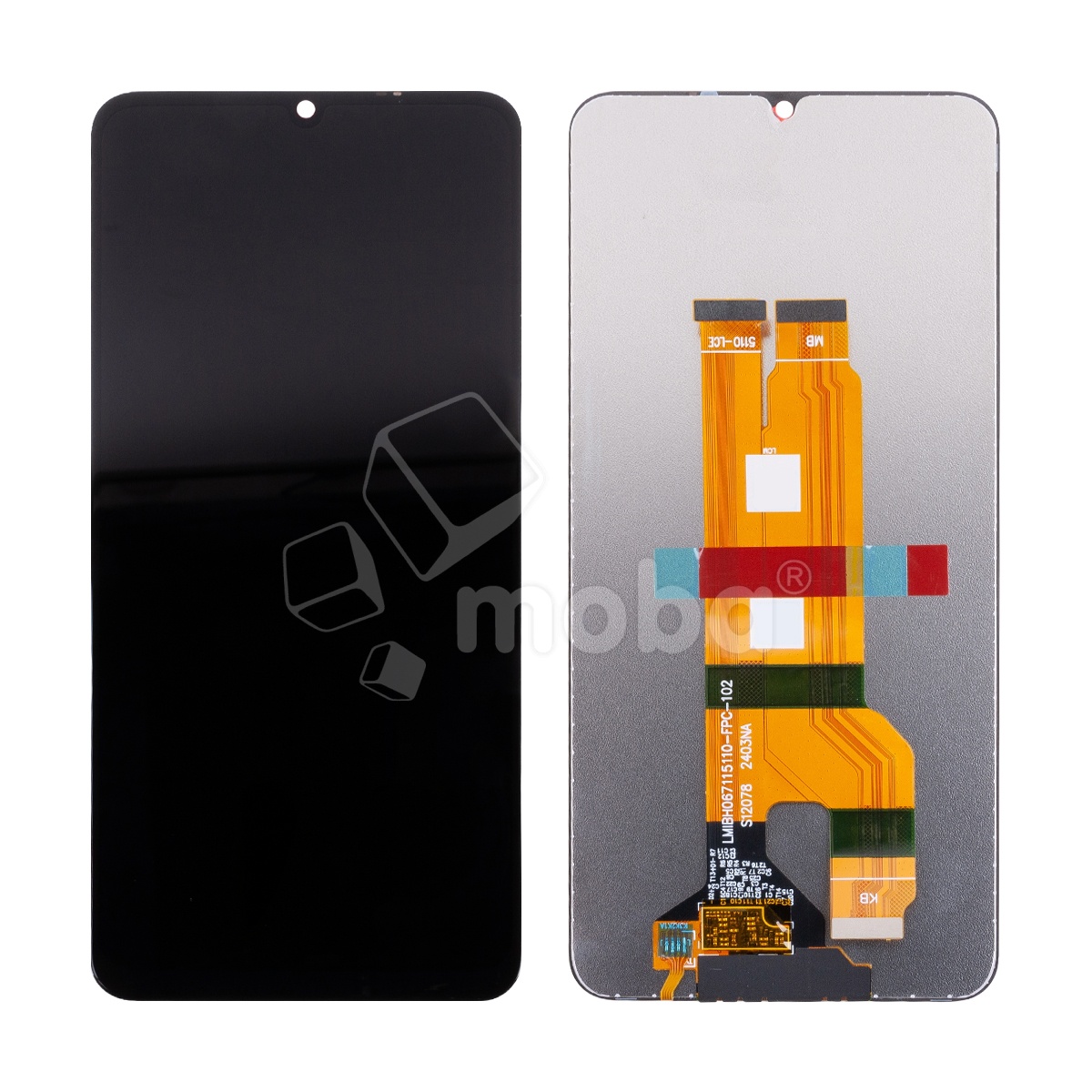 Дисплей для Realme Note 60/60x (RMX3933/RMX3938) в сборе с тачскрином Черный - OR (HD+, 300 Кд/м², 90 Гц)