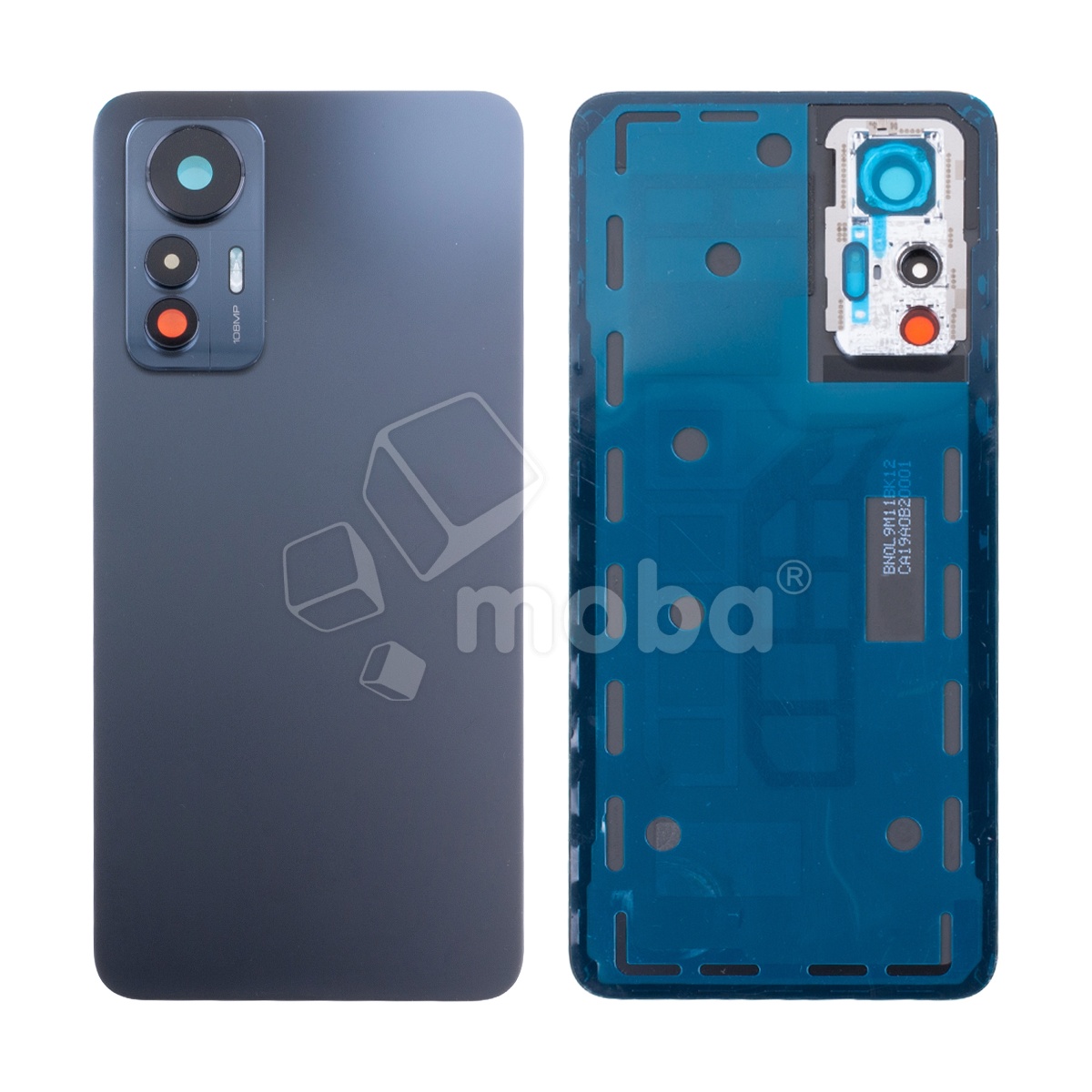 Задняя крышка для Xiaomi 12 Lite (2203129G) Черный - Премиум