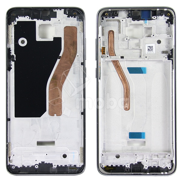 Рамка дисплея для Xiaomi Redmi Note 8 Pro (M1906G7T) Черный (возможен дефект ЛКП)