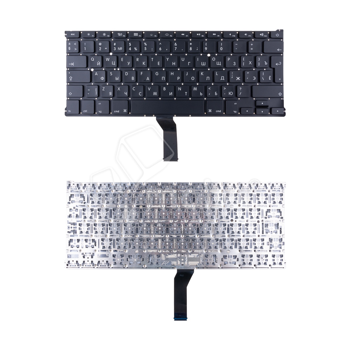Клавиатура для ноутбука MacBook Air 13" A1369/A1466 (2011-2017, Г-образный Enter RU) Черный