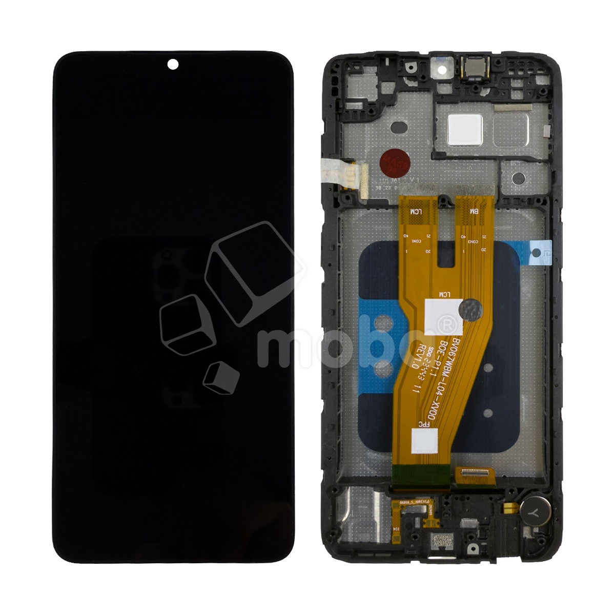 Дисплей для Samsung Galaxy A05 (A055F) модуль c рамкой Черный - OR Ref. (SP)