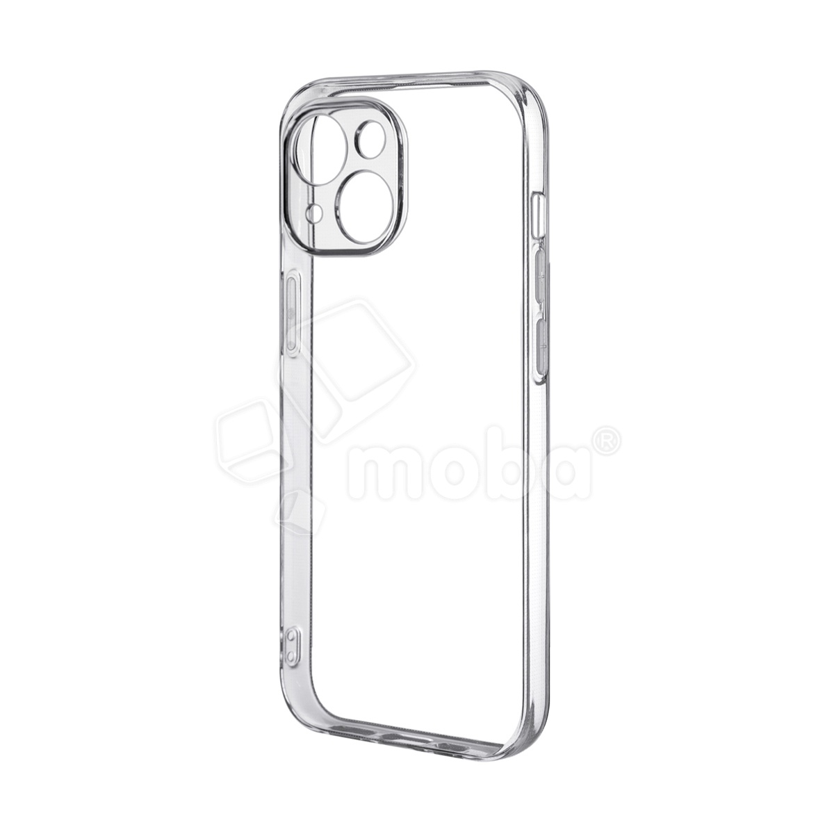 Чехол-накладка для iPhone 15 (с защитой камеры, прозрачный)