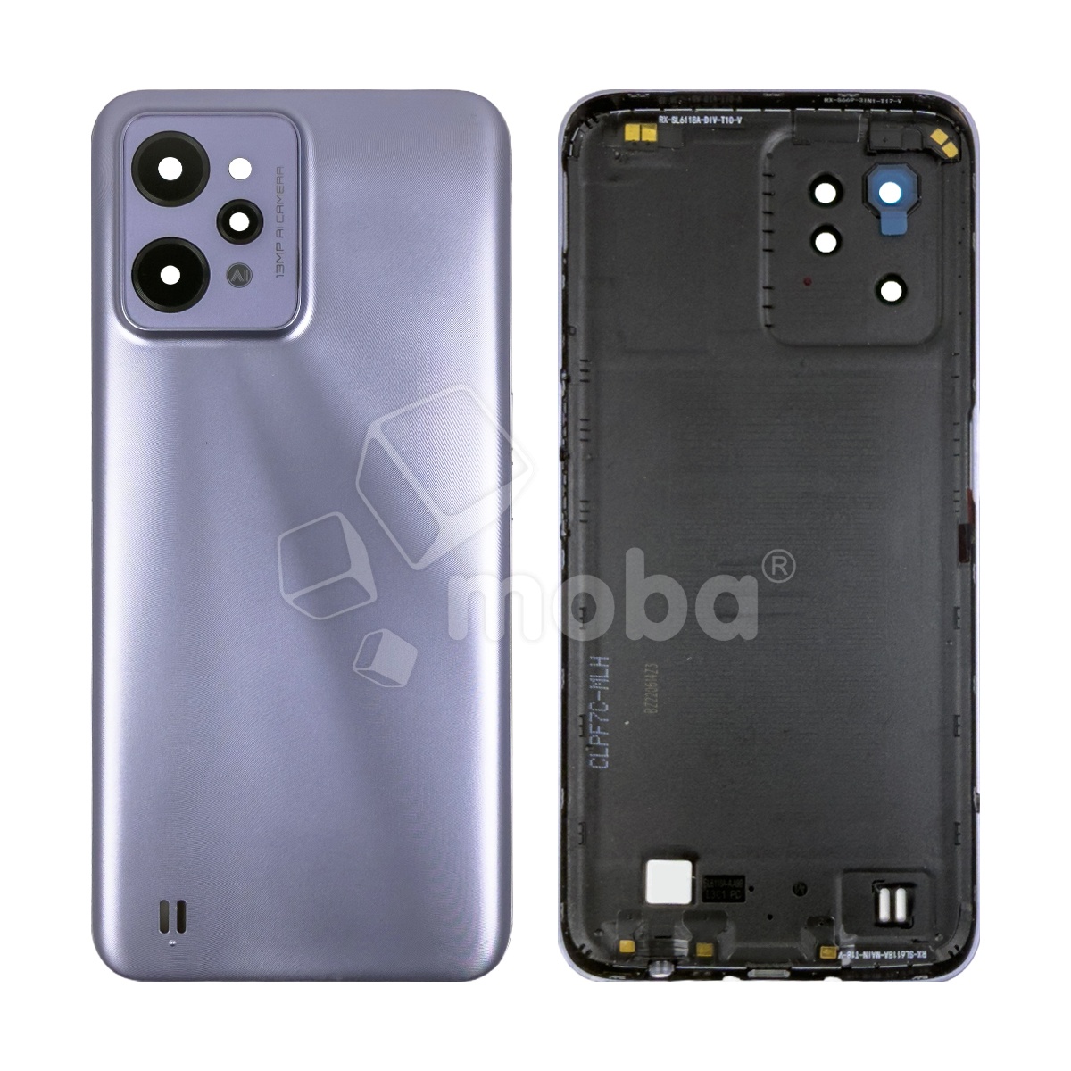 Задняя крышка для Realme C31 (RMX3501) Серебро