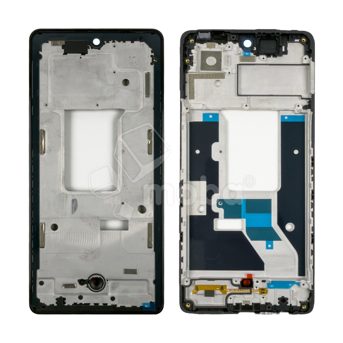 Рамка дисплея для Tecno Pova 6 4G (LI7) Черный (возможен дефект ЛКП)