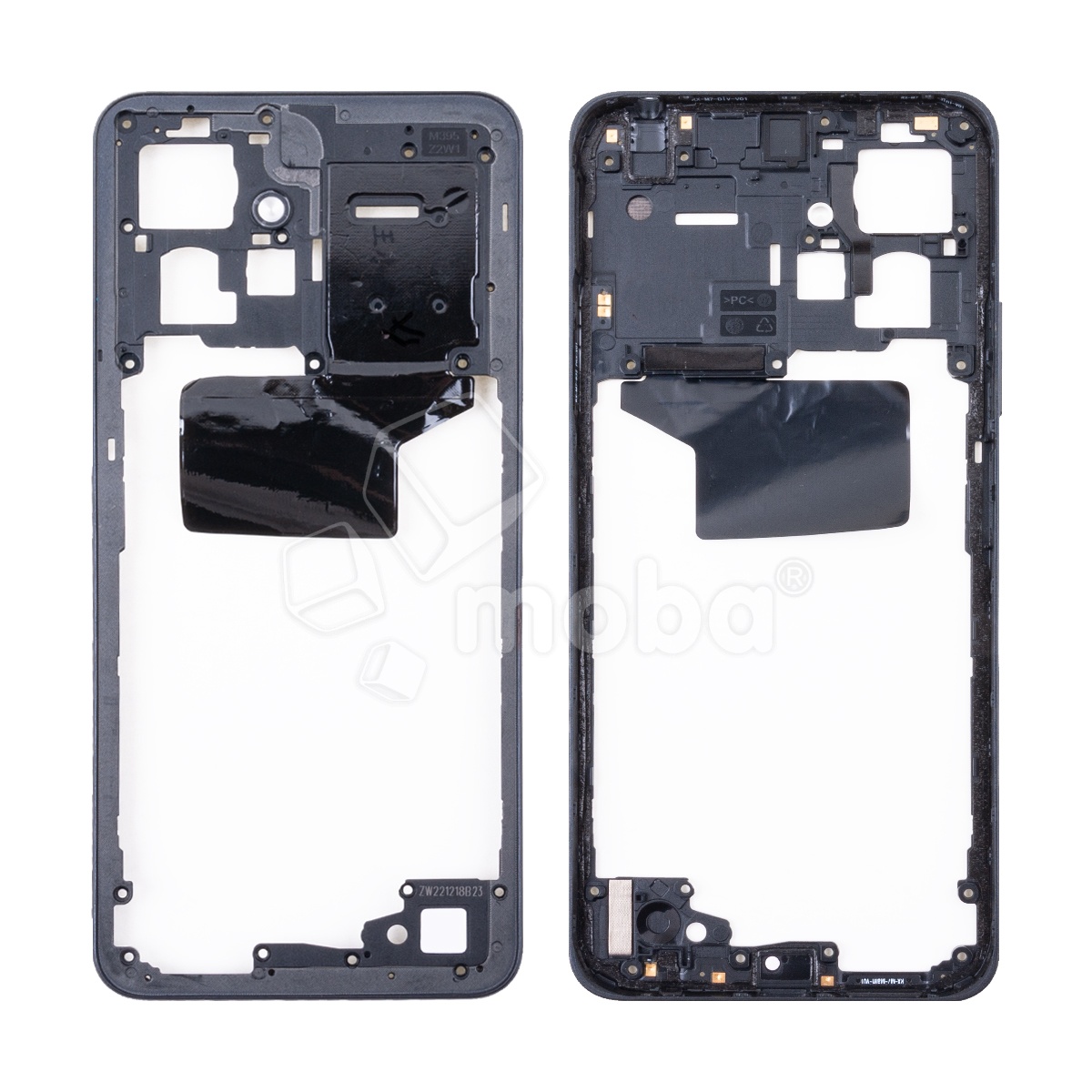 Средняя часть для Xiaomi Redmi Note 12 4G (23021RAA2Y/23021RAAEG/23027RAD4I/23028RA60L) Черный