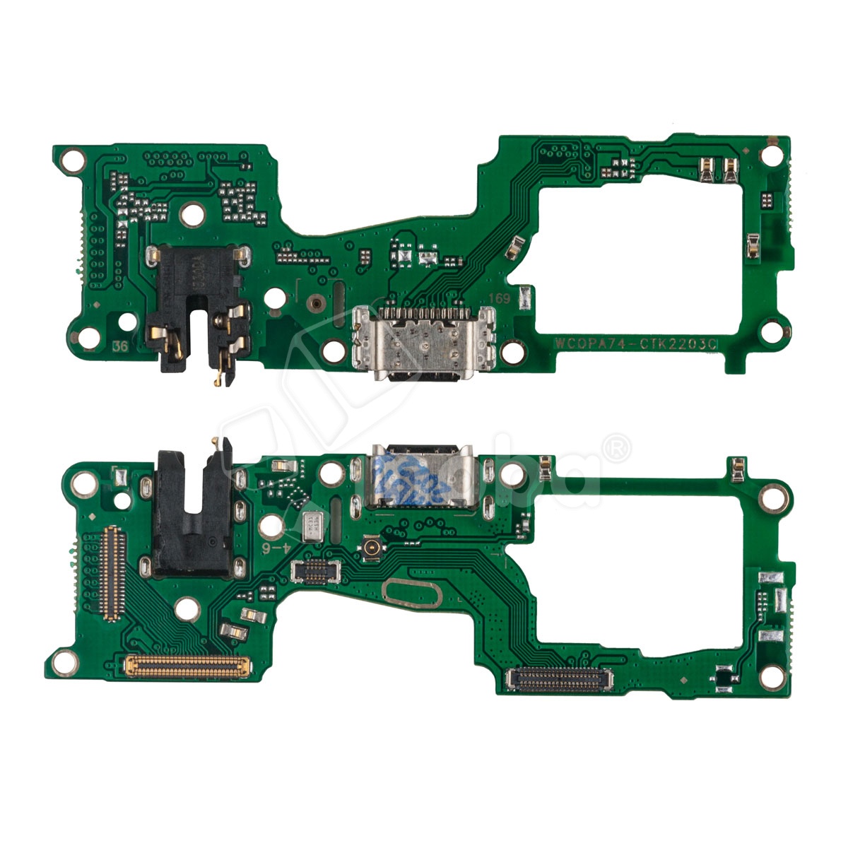 Шлейф для Realme 8 4G/8 Pro (RMX3085/RMX3081) плата на системный разъем/разъем гарнитуры/микрофон
