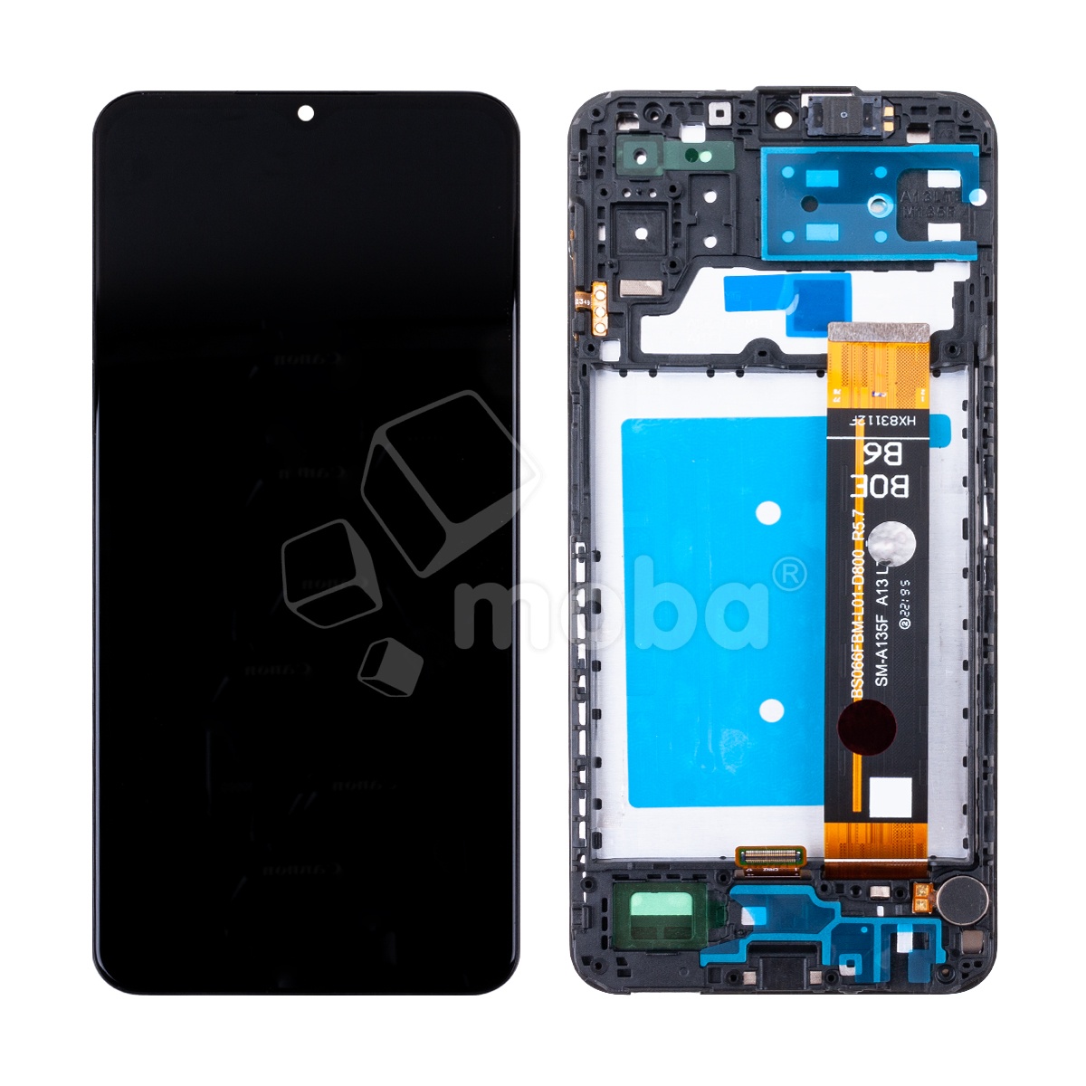Дисплей для Samsung Galaxy A13 (A135F/A137F) модуль с рамкой Черный - OR Ref. (SP)