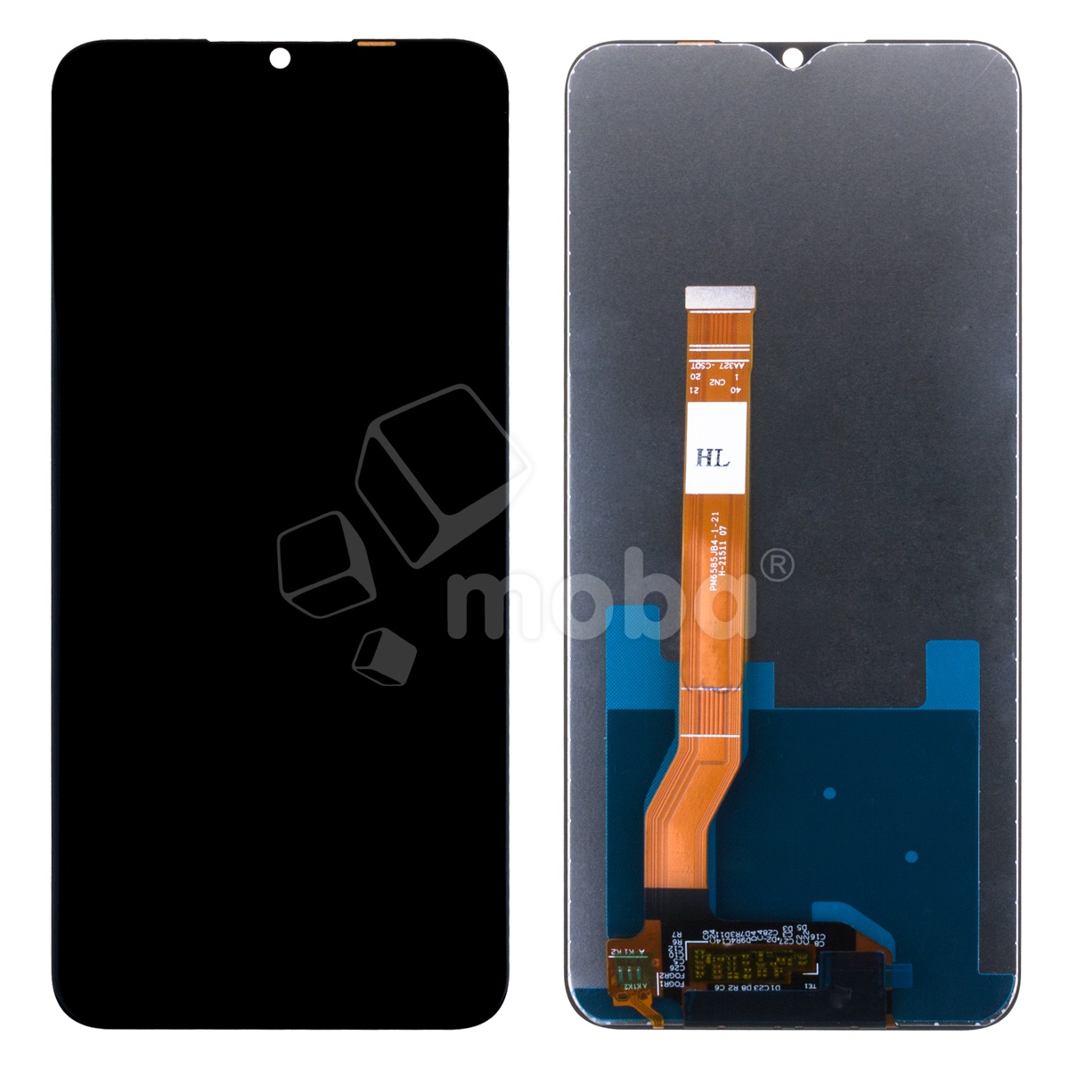 Дисплей для Realme C35 (RMX3511) в сборе с тачскрином Черный - Оптима
