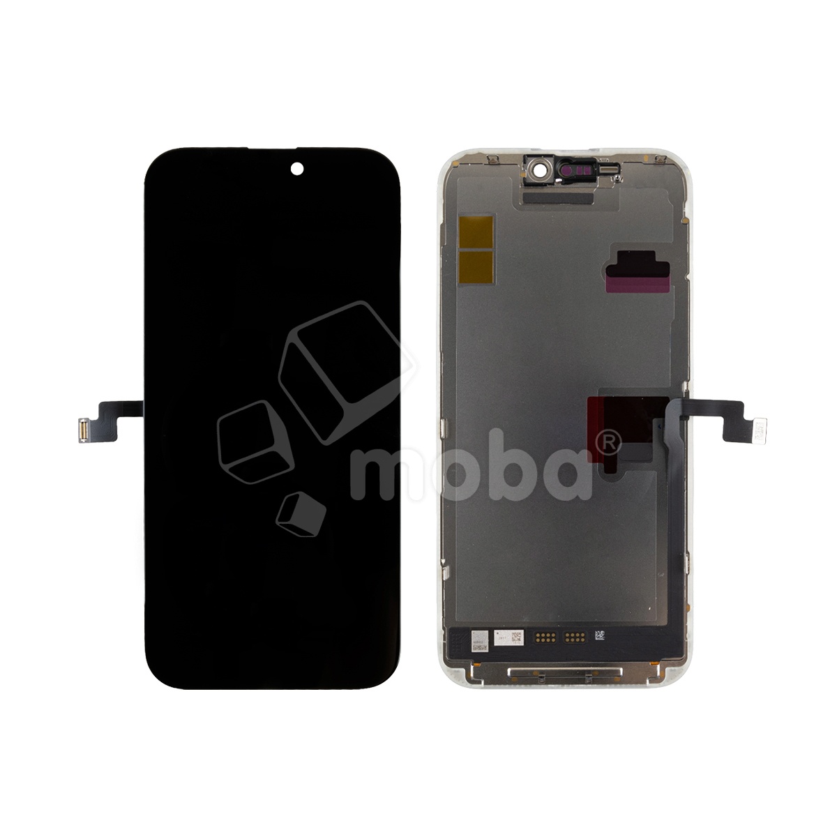 Дисплей для iPhone 16 Pro Max (A3296) в сборе с тачскрином Черный - (Soft OLED, Full HD COP, 850 Кд/м², 120 Гц) (площадка под IC)