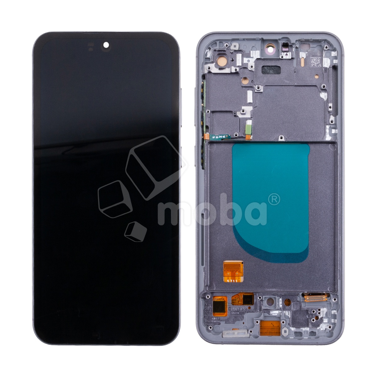 Дисплей для Samsung Galaxy S23 FE (S711B) модуль с рамкой Черный - (OLED) (Full Size) (Full HD, 500 Кд/м²)