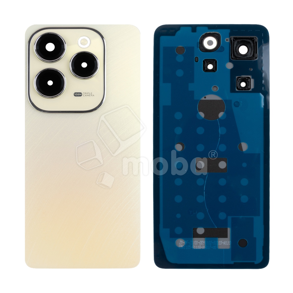 Задняя крышка для Infinix Hot 40 Pro (X6837) Золото - Премиум