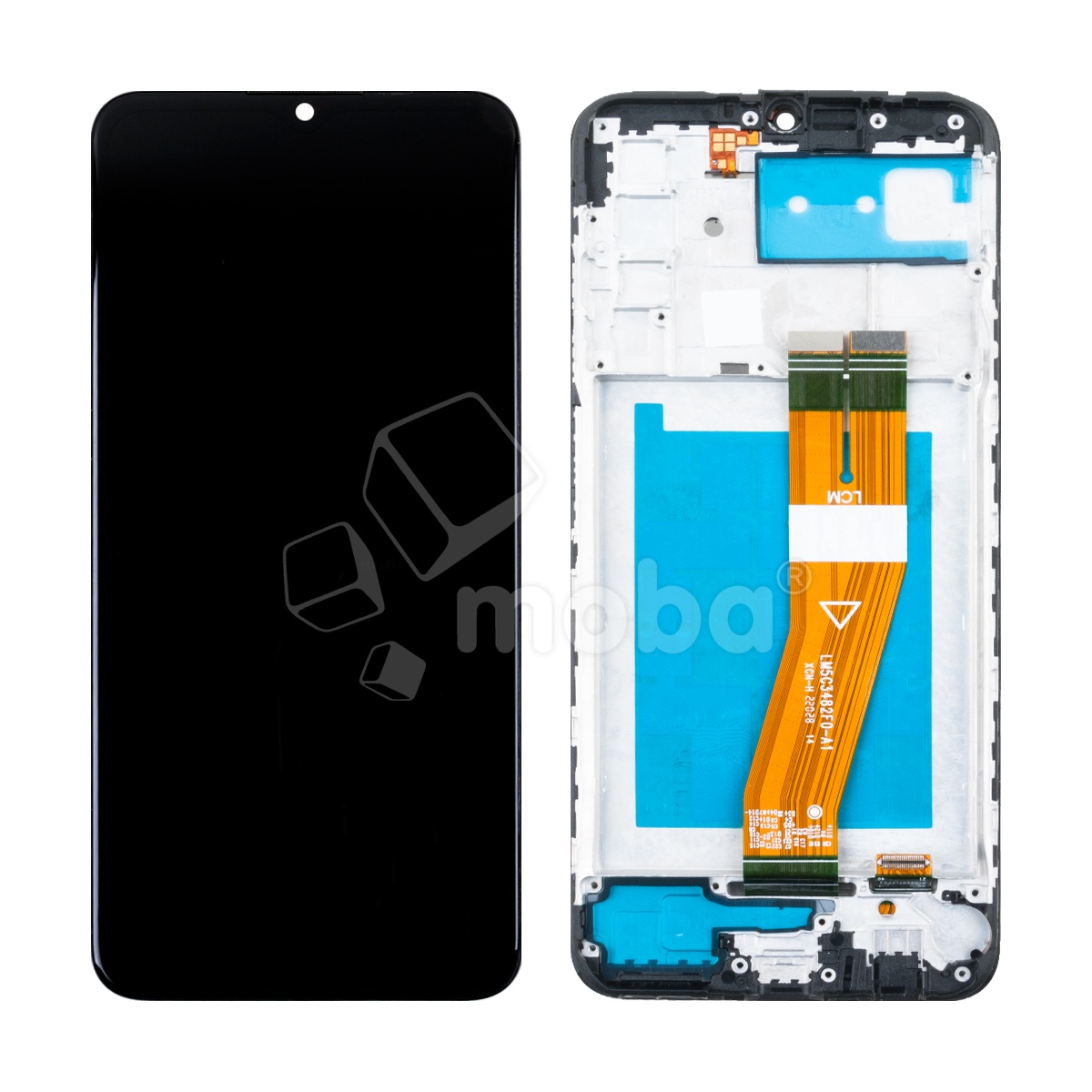 Дисплей для Samsung Galaxy A03s (A037F) модуль c рамкой Черный - OR Ref. (SP) (GH81-21233A) (163 мм)