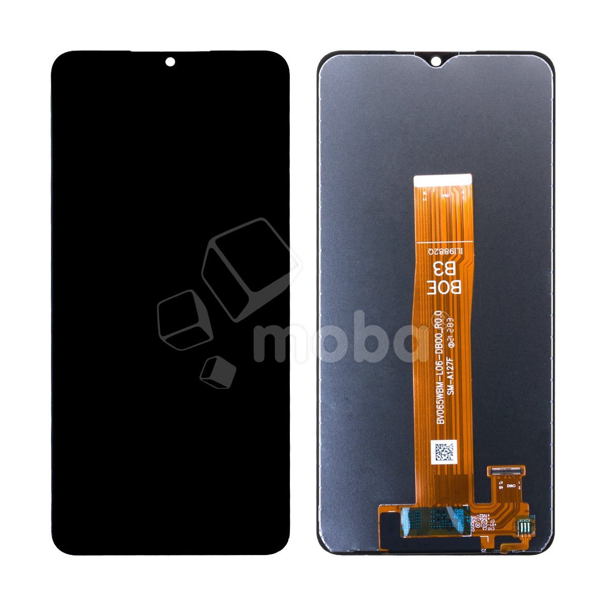 Дисплей для Samsung Galaxy A12 Nacho (A127F) в сборе с тачскрином Черный - OR (HD+, 300 Кд/м², 60 Гц)