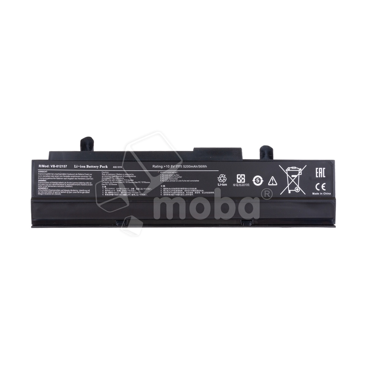 Аккумуляторная батарея для ноутбука Asus Eee PC 1011, 1011B, 1011BX (A32-1015) 5200 mAh
