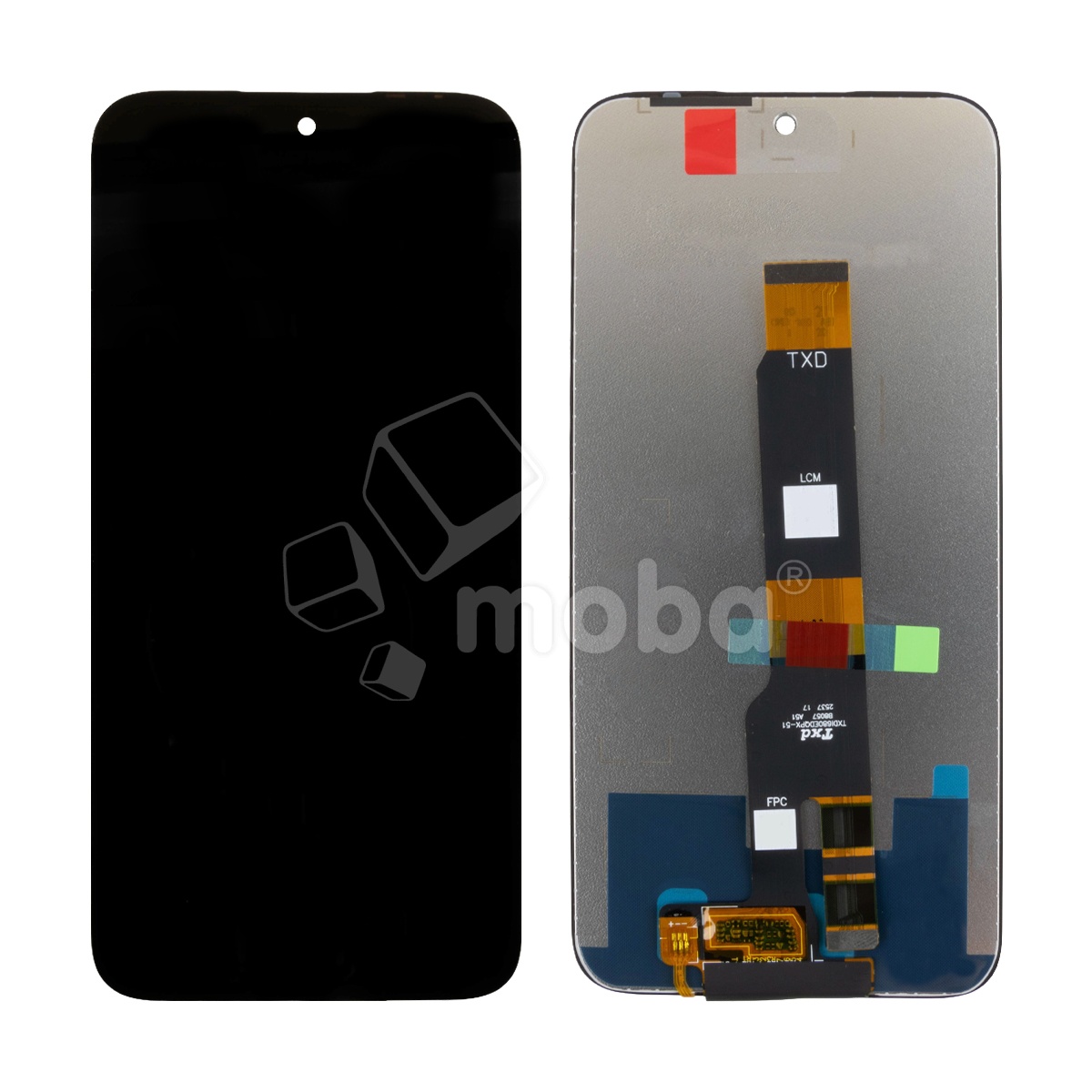 Дисплей для Infinix Hot 70 4G (X6895B) в сборе с тачскрином Черный - OR (Full HD, 300 Кд/м², 120 Гц)