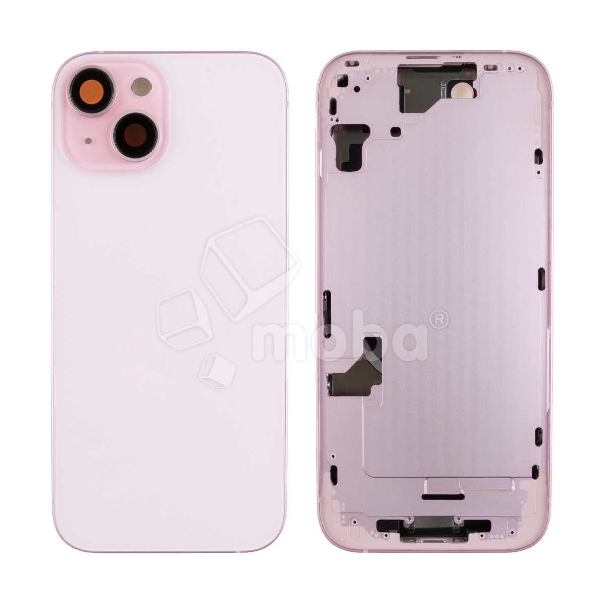 Корпус для iPhone 15 (A3090) (1 Sim) Розовый - Премиум