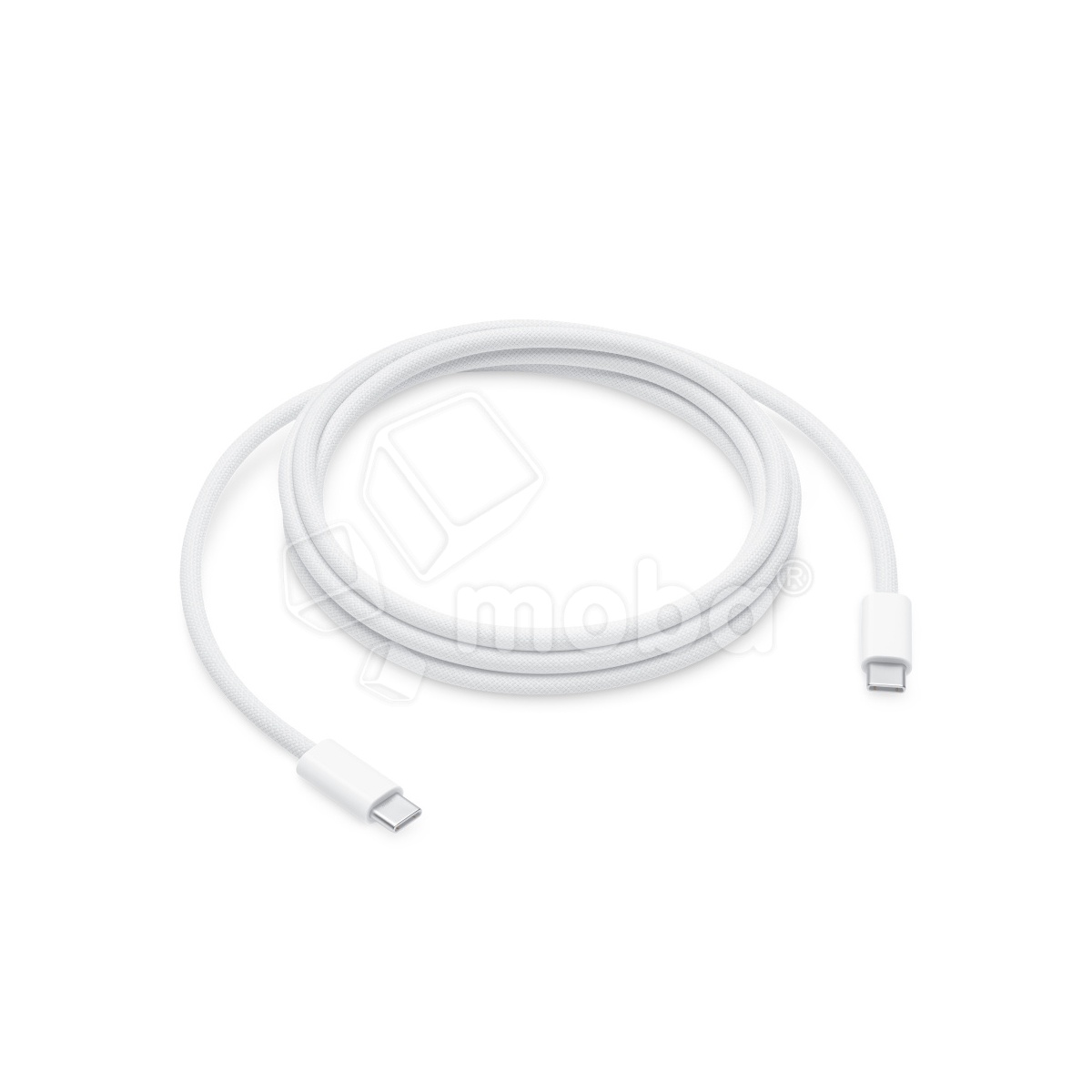 Кабель Type-C - Type-C для iPhone 15/15 Plus/15 Pro/15 Pro Max/16/16 Plus/16 Pro/16 Pro Max/17/17 Pro/17 Pro Max/Air (60W, PD, оплетка нейлон, тех.упак.) Белый