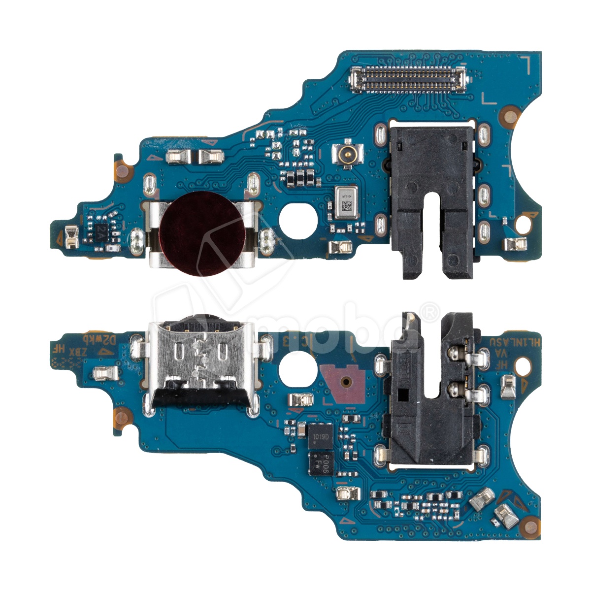 Шлейф для Huawei Honor X5c (NLA-LX2) плата на системный разъем/разъем гарнитуры/микрофон - Премиум