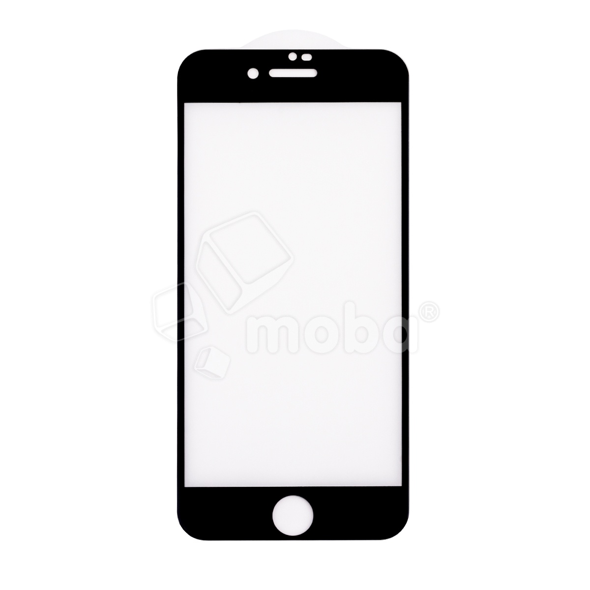 Защитное стекло "Матовое" для iPhone 7/8/SE (2020)/SE (2022) Черный (Закалённое, полное покрытие)