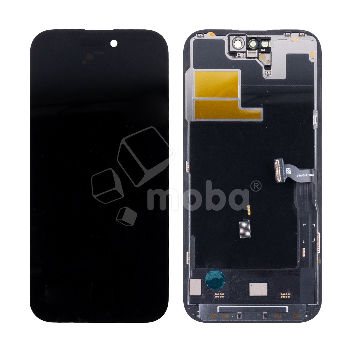 Дисплей для iPhone 14 Pro (A2891) в сборе с тачскрином Черный - (Soft OLED, Full HD COP, 850 Кд/м², 120 Гц) (площадка под IC)