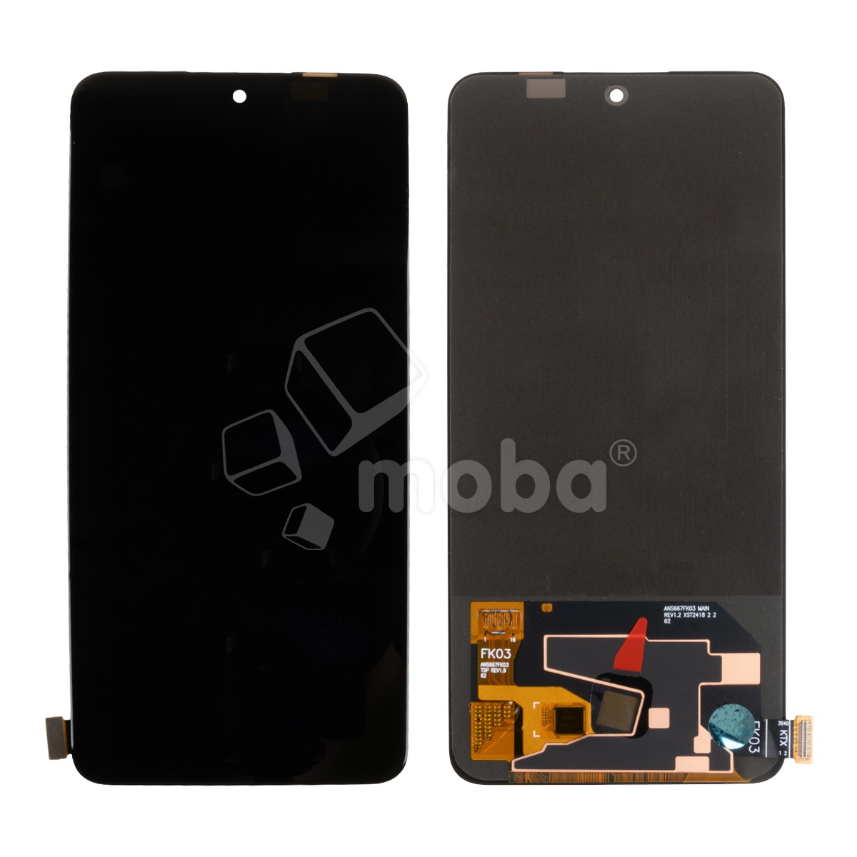 Дисплей для Realme 14 5G/14T 5G/P3 5G (RMX5070/RMX5078/RMX5079) в сборе с тачскрином Черный - (OLED) (Full HD, 450 Кд/м²)