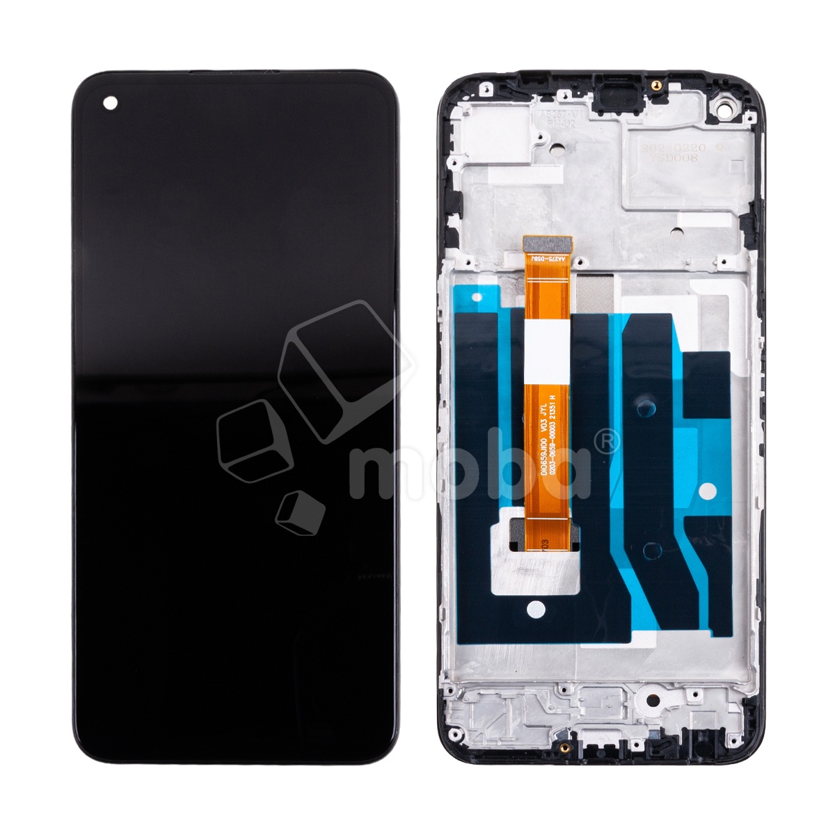 Дисплей для Realme 9 5G (RMX3474) модуль с рамкой Черный - OR (Full HD, 300 Кд/м², 120 Гц)