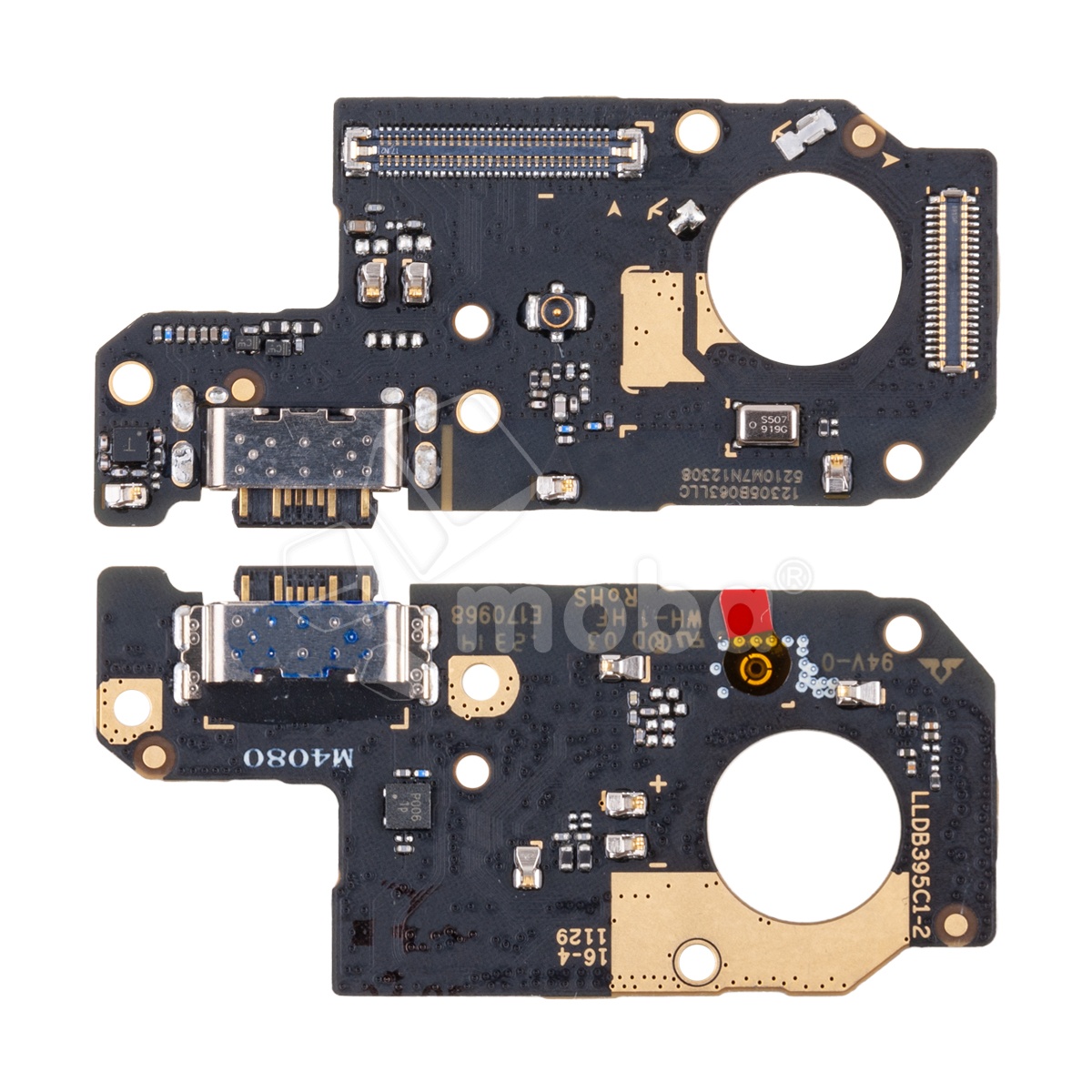 Шлейф для Xiaomi Redmi Note 12 4G (23021RAA2Y/23021RAAEG/23027RAD4I/23028RA60L) плата на системный разъем/микрофон - Премиум