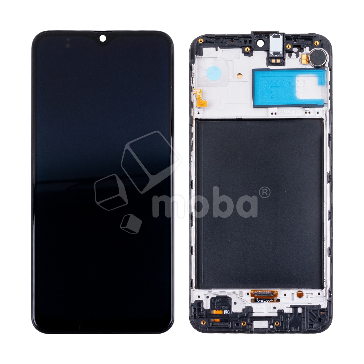 Дисплей для Samsung Galaxy M31 (M315F) модуль с рамкой Черный - (OLED) (Full HD, 450 Кд/м²)