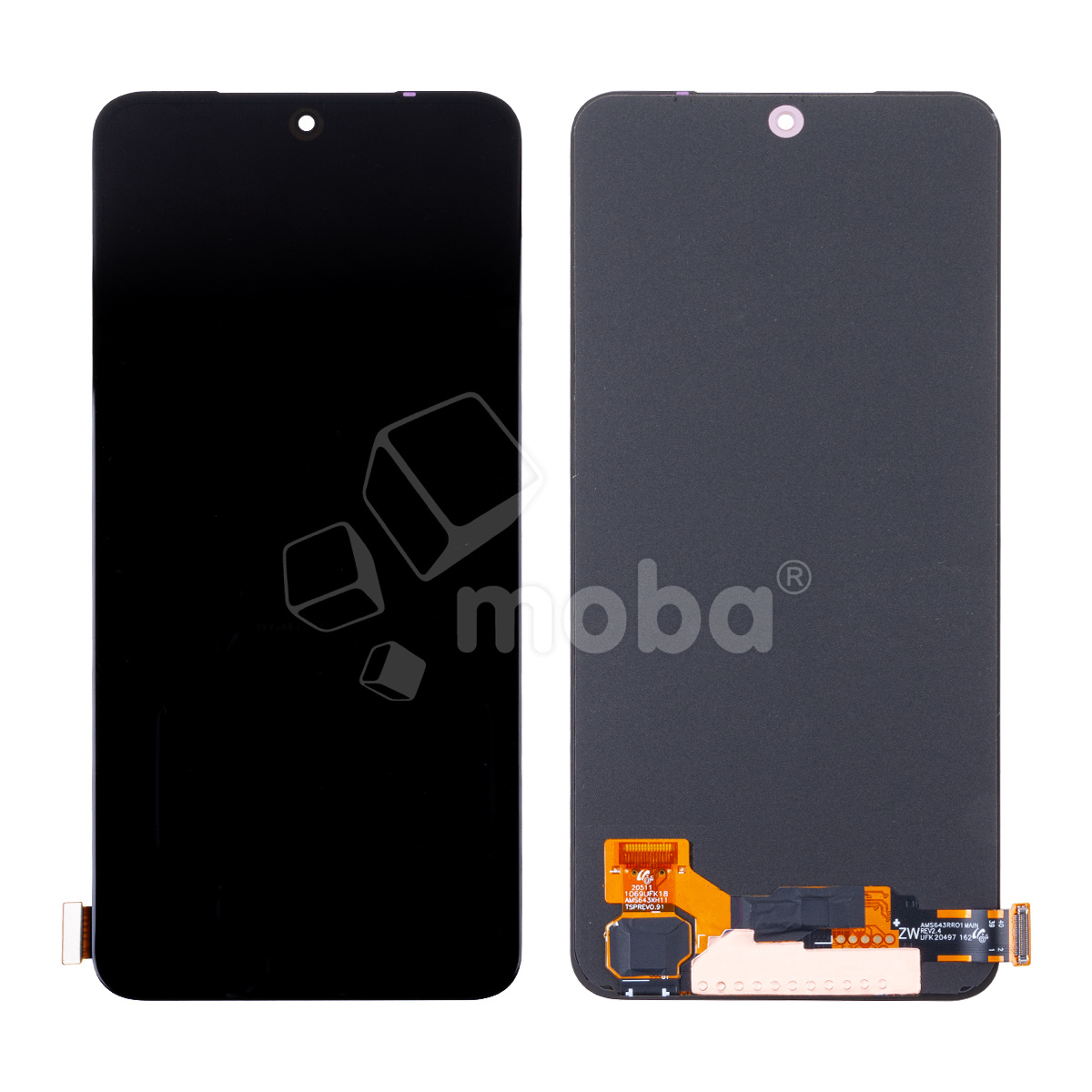 Дисплей для Xiaomi Redmi Note 12S (23030RAC7Y/2303CRA44A) в сборе с тачскрином Черный - (OLED) (Full HD, 450 Кд/м²)