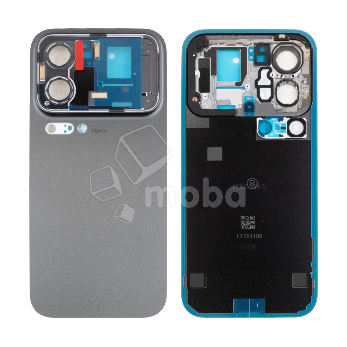 Задняя крышка для Xiaomi 17 Pro (25098PN5AC) Черный - Премиум