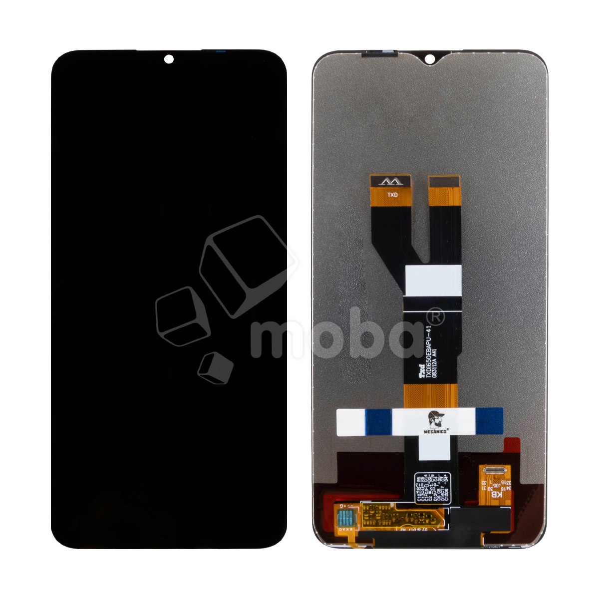 Дисплей для Realme C21/C20/C11 2021/Narzo 50i (RMX3201/RMX3231/RMX3235) в сборе с тачскрином Черный Mecanico - AMP