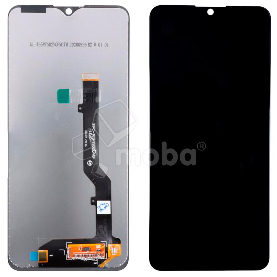 Дисплей для ZTE Blade A7s 2020 в сборе с тачскрином Черный - Оптима