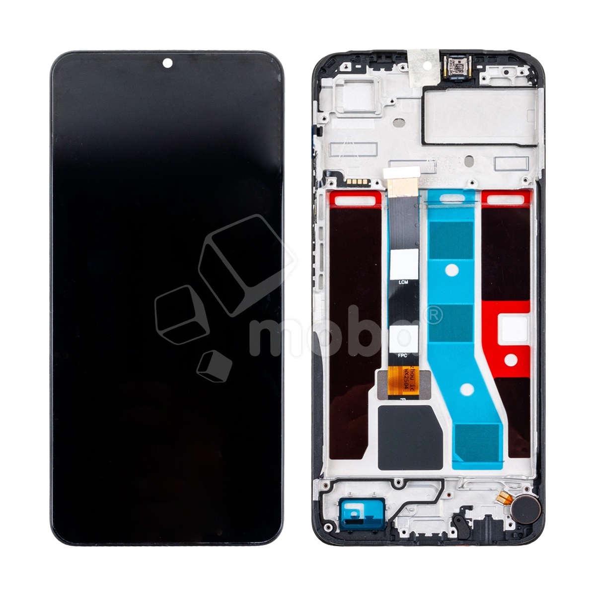 Дисплей для Realme C51 (RMX3830) модуль с рамкой Черный - OR (HD+, 300 Кд/м², 90 Гц)