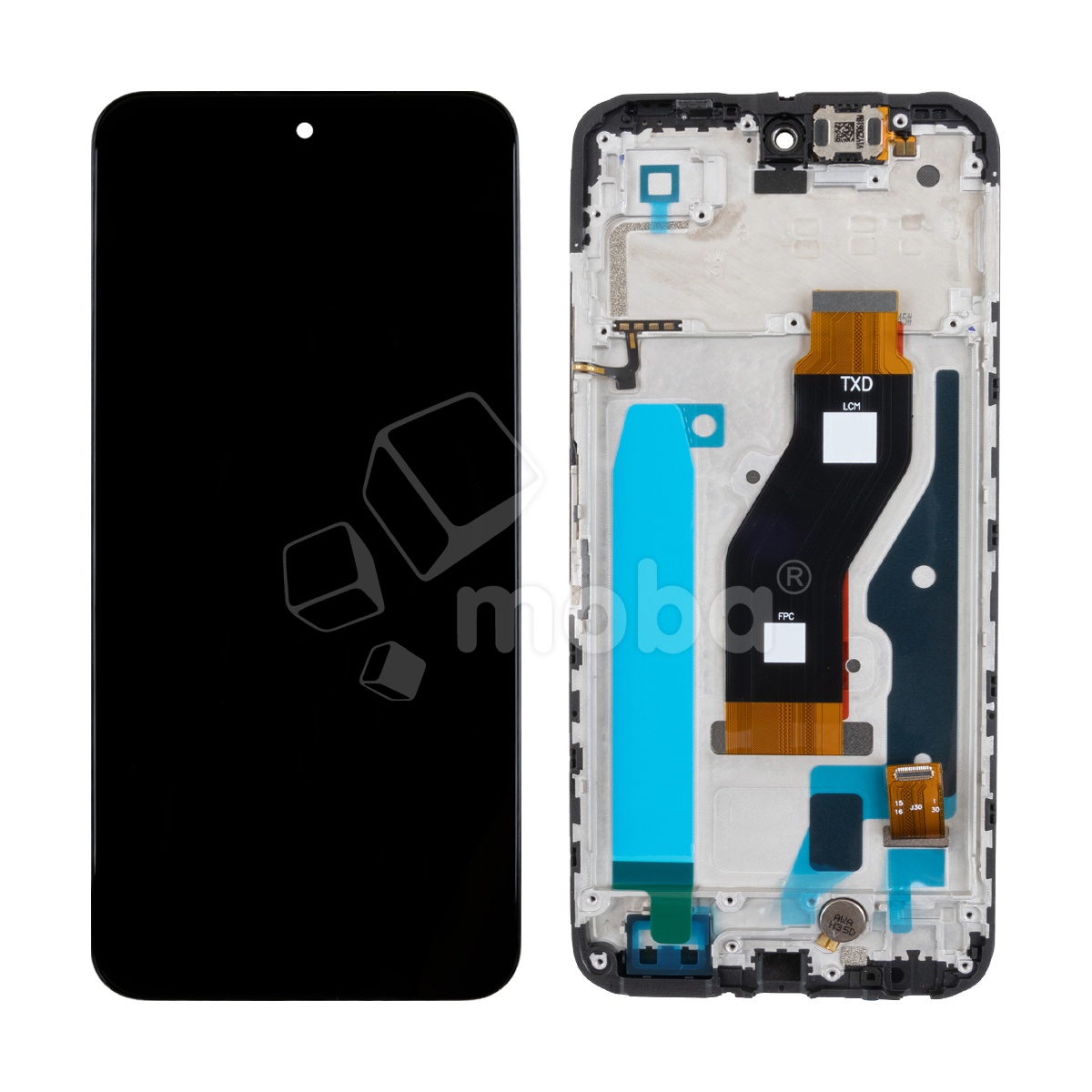 Дисплей для Tecno Spark 40 4G (KM5n) модуль с рамкой Черный - OR (HD+, 300 Кд/м², 120 Гц)