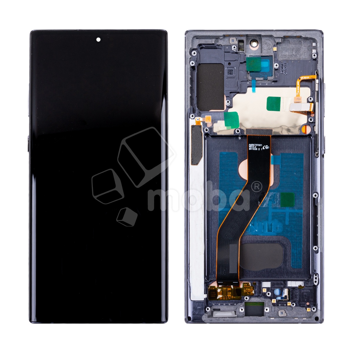 Дисплей для Samsung Galaxy Note 10+ (N975F) модуль с рамкой Черный - (OLED) (Full Size) (Full HD, 500 Кд/м²)