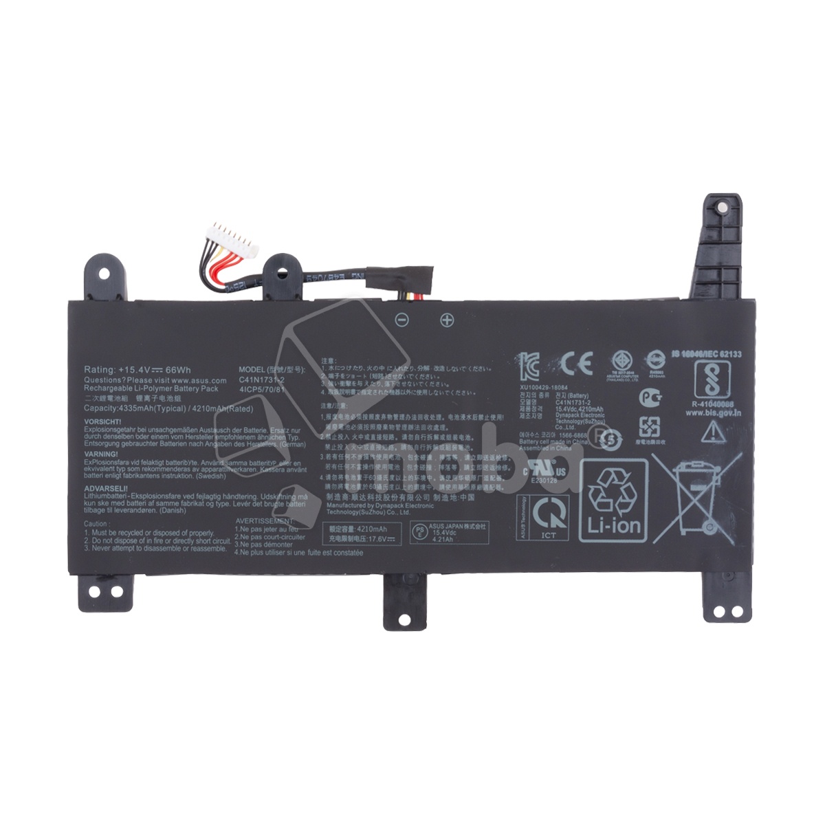 Аккумуляторная батарея для ноутбука Asus ROG Strix G G731GV, Scar III G731GW, Strix G G731GV, G731GT (C41N1731-2) 4210 mAh