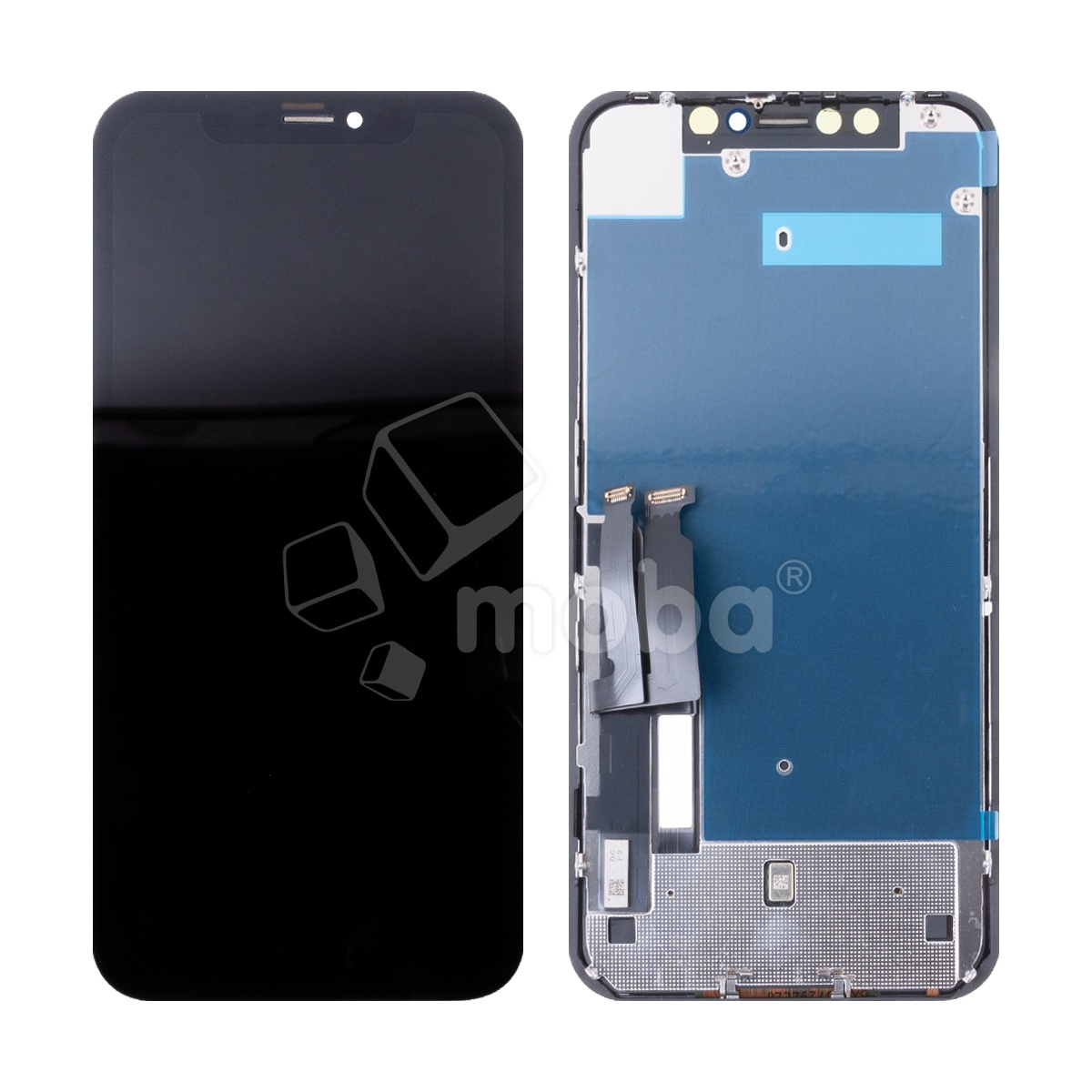 Дисплей для iPhone Xr, совместимый с корпусом iPhone 13/14/15 в сборе с тачскрином Черный - Оптима
