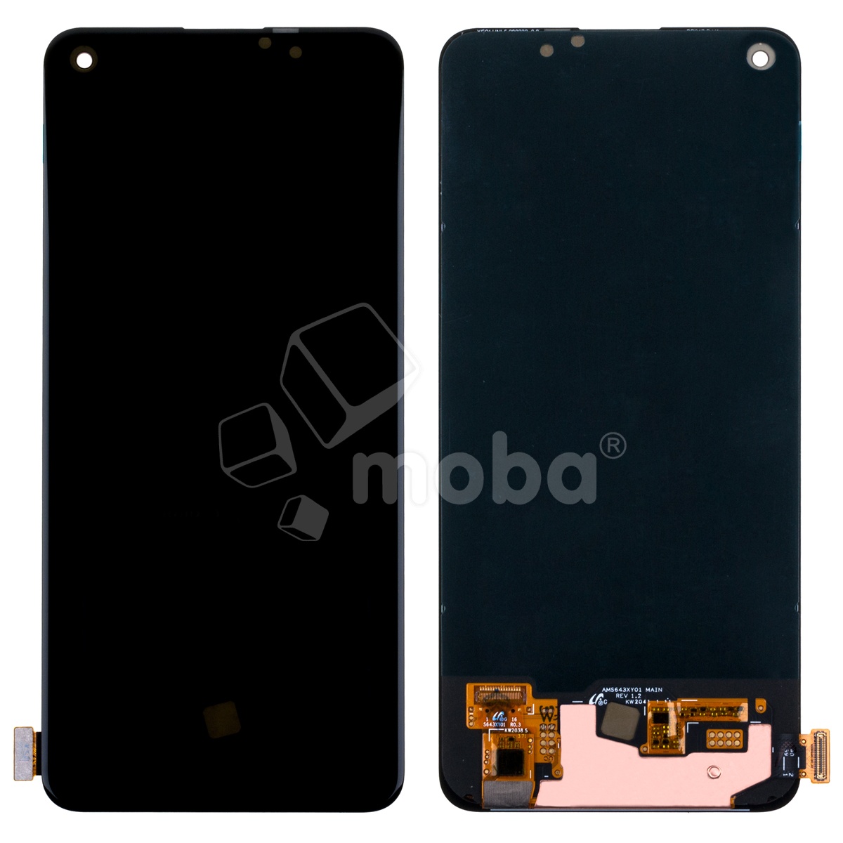 Дисплей для Realme 8 4G (RMX3085) в сборе с тачскрином Черный - (OLED) (Full HD, 450 Кд/м²)