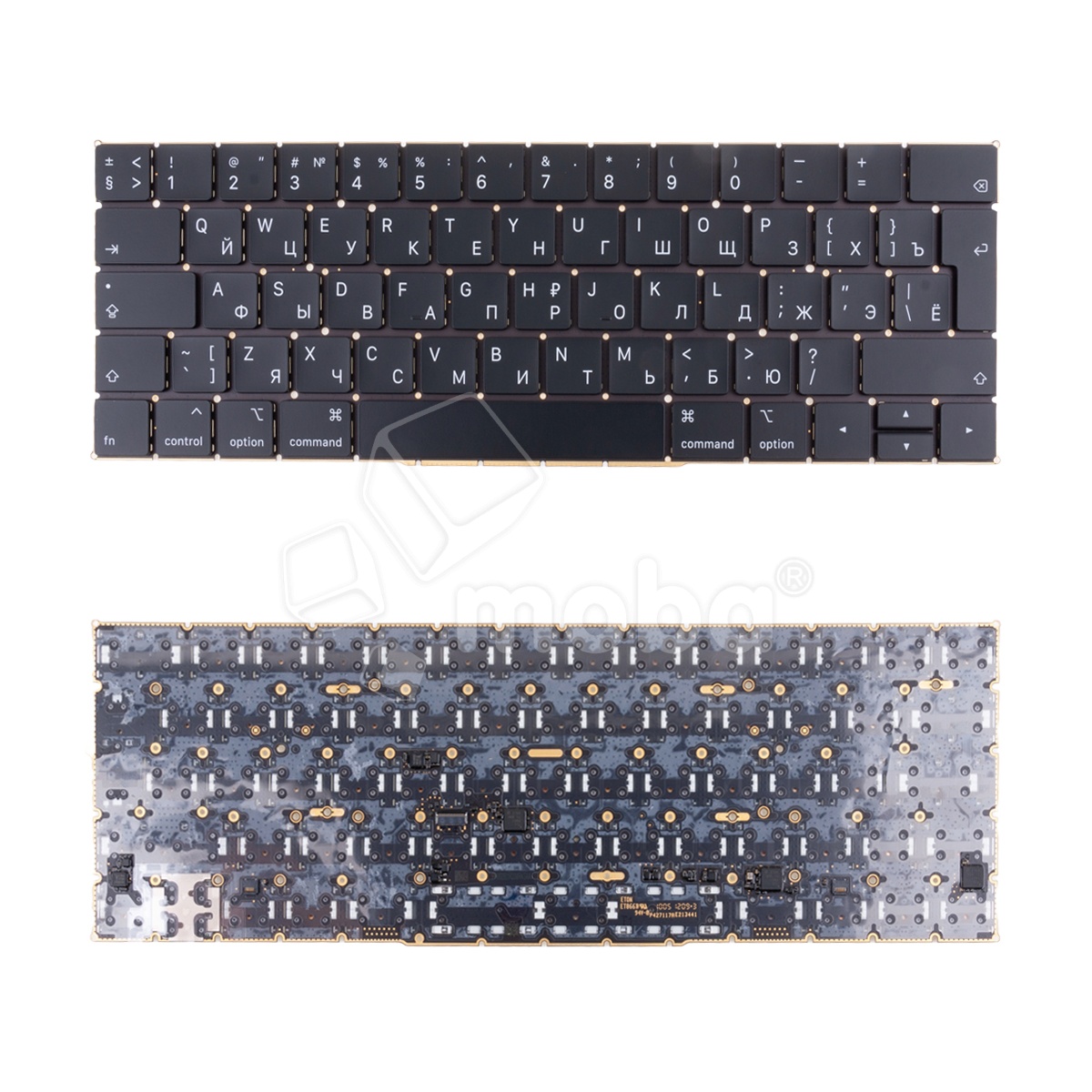 Клавиатура для ноутбука MacBook Pro 13"/15" A1989/A1990 (2018-2019, Г-образный Enter RU) Черный
