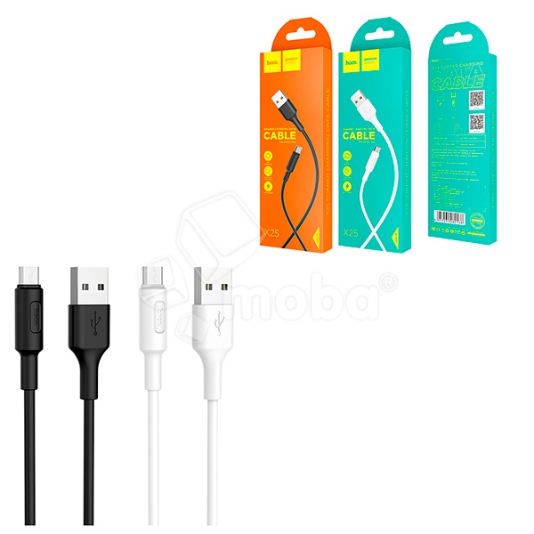 Кабель USB - MicroUSB Hoco X25 (2A) Черный