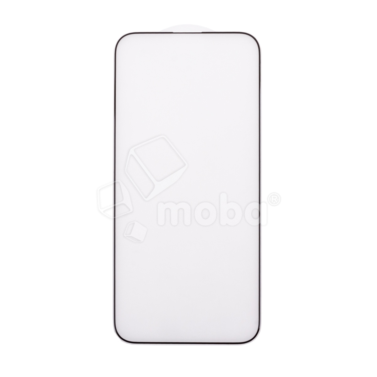 Защитное стекло "Матовое" для iPhone 15 Pro Max Черный (Закалённое, полное покрытие)