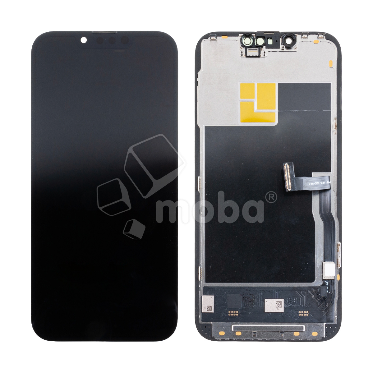 Дисплей для iPhone 13 Pro (A2640) в сборе с тачскрином Черный - (Soft OLED, Full HD COP, 850 Кд/м², 120 Гц) (с верификацией = с привязкой без ошибки)