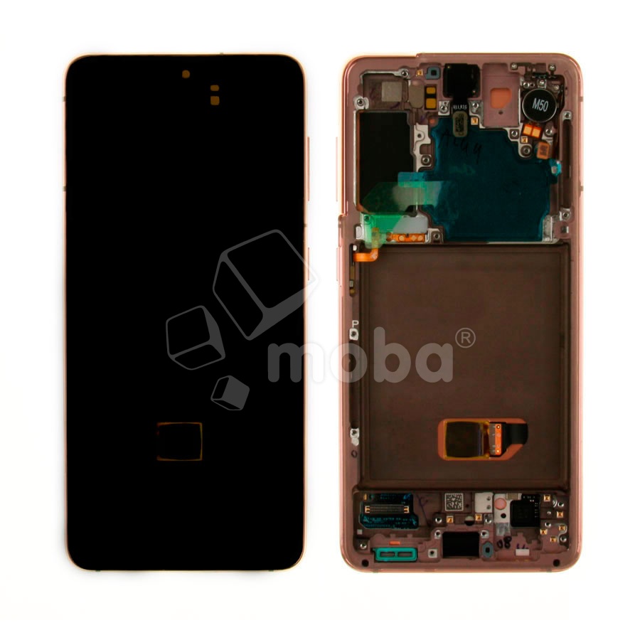 Дисплей для Samsung Galaxy S21 (G991B) модуль с рамкой Розовый - OR (SP)