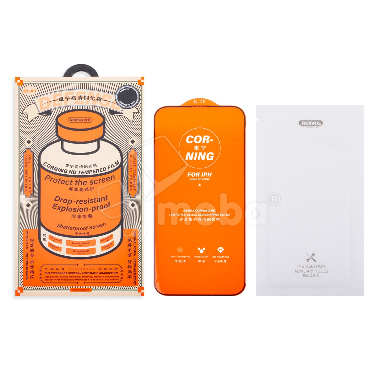 Защитное стекло Remax Medicine Glass GL-83 для iPhone 14 Pro Max (сверхпрочное) Черный