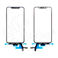 Стекло для переклейки iPhone Xs Max с OCA пленкой + тачскрин Черный - OR (Mitsubishi)