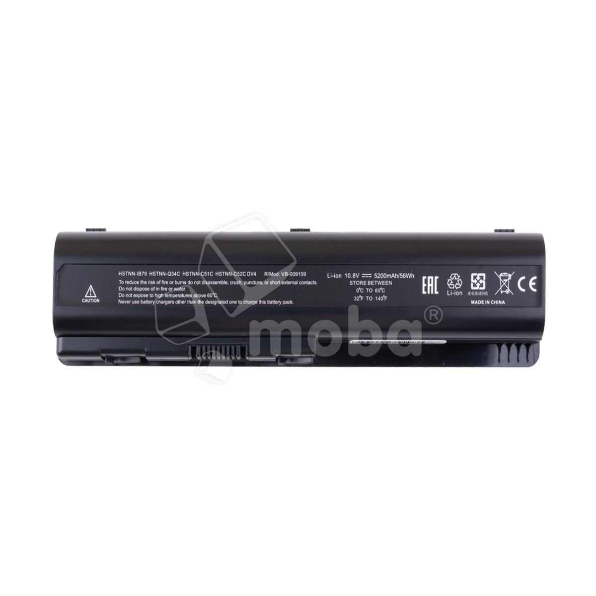 Аккумуляторная батарея для ноутбука HP Pavilion dv4, dv5, dv6, G50, G60, G61 (HSTNN-LB72) 5200 mAh