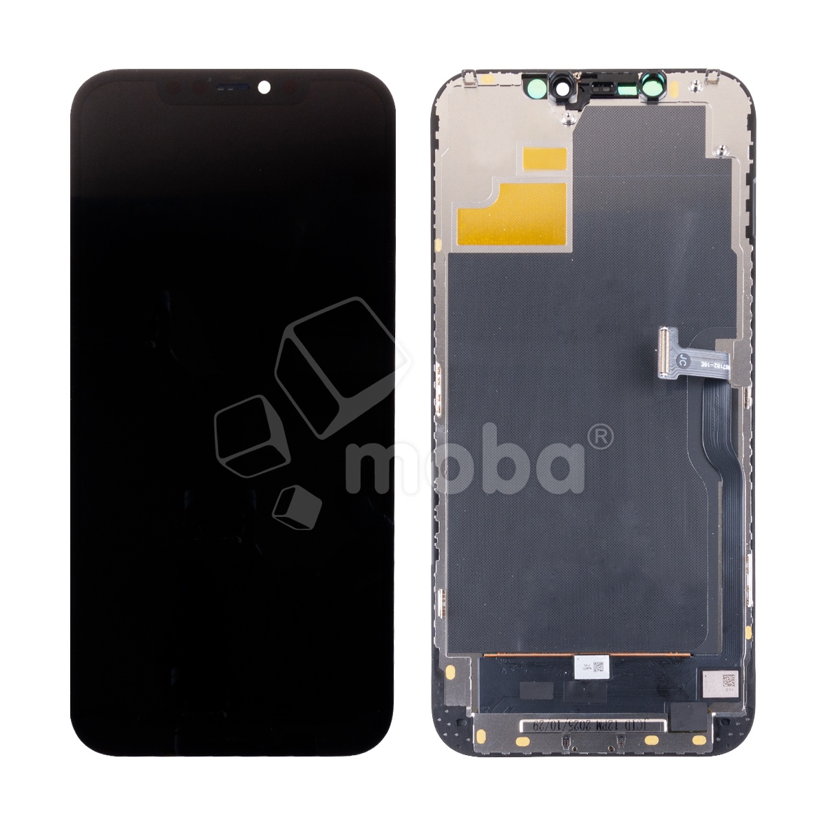 Дисплей для iPhone 12 Pro Max (A2411) в сборе с тачскрином Черный - JCID (Hard OLED, Full HD) (с верификацией = с привязкой без ошибки)